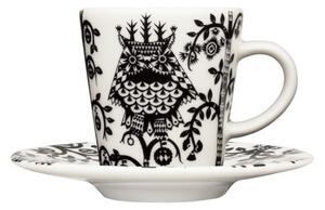Šálek na espresso s podšálkem Taika Black 0,1 l Iittala