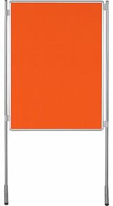 Paraván oboustranný textilní TEXT 75 x 100 cm - oranžová (620751004107)