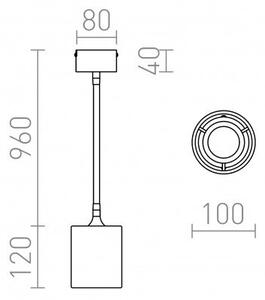 LOYD LED I stropní černá matný nikl 230V LED 4.5W 3000K - RED - DESIGN RENDL