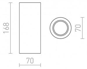 GINA S 17 stropní sádrová 230V GU10 35W - RED - DESIGN RENDL