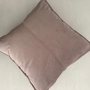 Sametový povlak na polštář 45x45 cm růžový