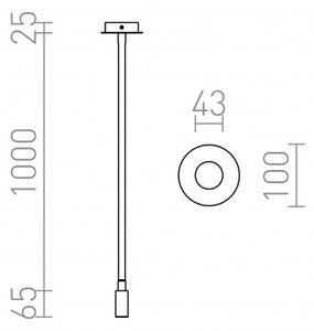 LOYD E27 I stropní černá 230V E27 28W - RED - DESIGN RENDL