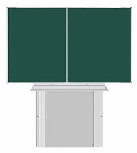 Magnetická tabule TRIPTYCH K IV. 200 x 120 cm (pro projektory) - 200 x 120 cm, kombinovaný povrch
