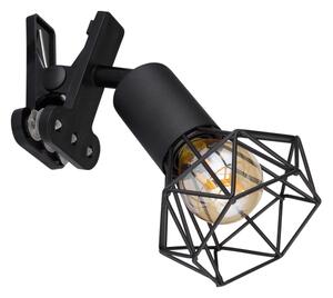 Globo 54802SK - Nástěnná lampa s klipem XARA I 1xE14/40W/230V černá
