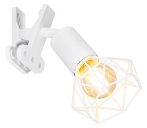 Globo 54802WK - Nástěnná lampa s klipem XARA I 1xE14/40W/230V bílá