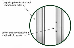 Magnetická tabule TRIPTYCH K/PYLON AL II. 200 x 120 cm - TR K 200/120 ZBBBZ + PY jedn