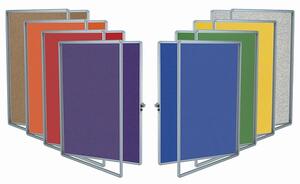 Textilní vnitřní vitrína TEXT 75 x 100 (fialová)