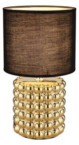 Globo 21626 - Stolní lampa VALENTINO 1xE14/40W/230V černá/zlatá