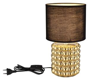 Globo 21626 - Stolní lampa VALENTINO 1xE14/40W/230V černá/zlatá