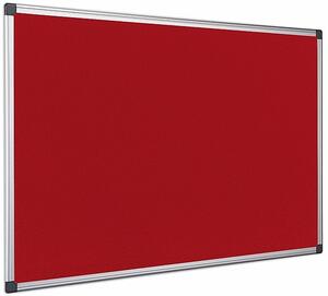 Textilní nástěnka AL rám 120 x 90 cm (červená)