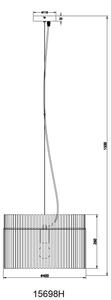 Globo 15698H - Lustr na lanku GORLEY 1xE27/60W/230V pr. 40 cm černá