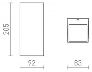 DESMOND II nástěnná bílá 230V GU10 2x35W IP44 - RED - DESIGN RENDL