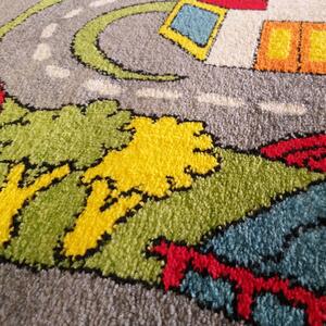 Makro Abra Dětský kusový koberec Mondo 08 Uličky šedý Rozměr: 120x170 cm