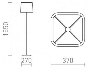 PERTH stojanová béžová/bílá 230V E27 20W - RED - DESIGN RENDL