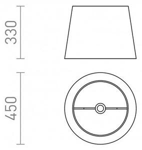 RED R13417 ILLUSION 45/33 stínidlo chromovaná fólie max. 20W - RED - DESIGN RENDL