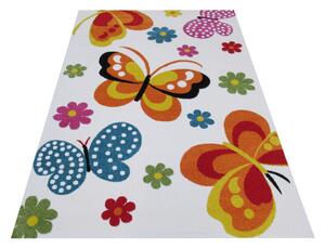 Makro Abra Dětský kusový koberec Mondo 14 Motýli krémový Rozměr: 200x290 cm