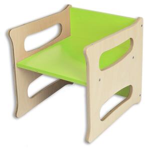 Hajdalánek Rostoucí židle TETRA 3v1 pro mateřské školy (zelená) TETRANATURZELENA