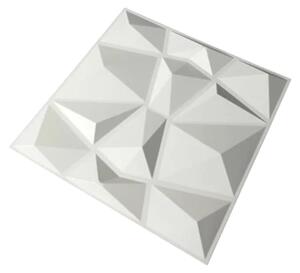 Obkladové panely 3D PVC D094-2, cena za kus, rozměr 300 x 300 mm, Diamant bílý mini, IMPOL TRADE