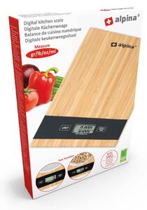 Alpina Digitální kuchyňská váha Bambus