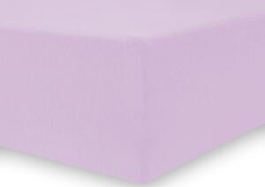 DecoKing Jersey prostěradlo z mikrovlákna Amelia, fialová Rozměr: 100-120x200+30 cm