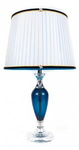 Luxusní nebesky modrá křišťálová stolní lampa Srdce oceánu