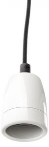 FABIO závěsná sada černá porcelán 230V E27 60W - RED - DESIGN RENDL