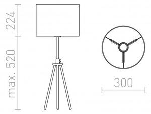 GARDETTE stolní černá hliník 230V E27 42W - RED - DESIGN RENDL