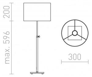 EDIKA stolní hnědá matný nikl 230V E27 42W - RED - DESIGN RENDL