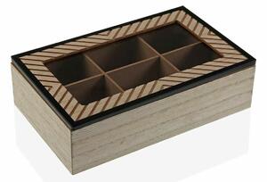 3869 Ozdobná krabice Versa Cohen Dřevo Minimalistický Dřevo MDF (17 x 7 x 24 cm)