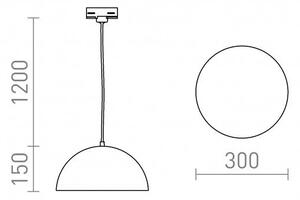 GLADYS 30 pro tříokr. lištu bílá/bílá 230V E27 15W - RED - DESIGN RENDL
