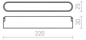 RED R14320 OXONIA 22 pro systém VEGA/WAVE černá 24V LED 12W 110° 3000K 4000K 6500K - RED - DESIGN RENDL