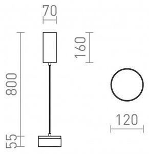 SFERA DIMM závěsná černá 230V LED 15+9W 3000K - RED - DESIGN RENDL