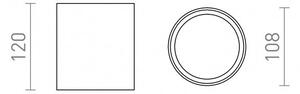 RED R14380 KORNELIA 10 stropní bílá 230V LED 15W IP65 3000K - RED - DESIGN RENDL