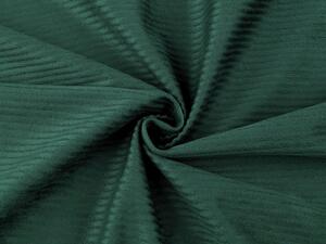 Velvet / samet oděvní s řádkovanou strukturou METRÁŽ - 7 zelená tmavá