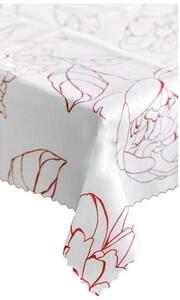 Forbyt Ubrus s nešpinivou úpravou, Hortenzie červená 120x160cm