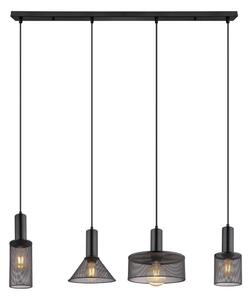 Globo 15648-4H - Lustr na lanku JEDD 4xE27/60W/230V černá