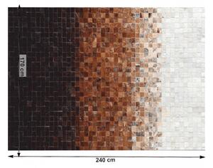 TEMPO Luxusní koberec, pravá kůže, KŮŽE TYP 7 Rozměr: 170x240 cm
