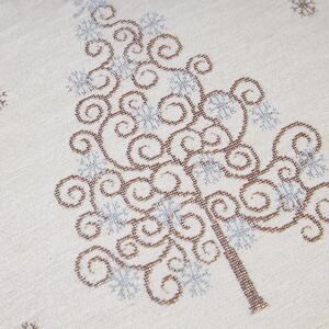 Tegatex Gobelínový povlak na polštář - Vánoční chenille Dekorativní stromeček 42*42 cm