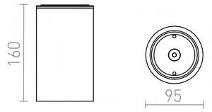 RED R14211 DUNE E27 stropní černá 230V E27 9W IP65 - RED - DESIGN RENDL