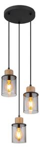 Globo 15707-3HR - Lustr na lanku REID 3xE27/15W/230V pr. 27 cm dub