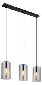 Globo 21002-3H - Lustr na lanku OLLY 3xE14/25W/230V černá