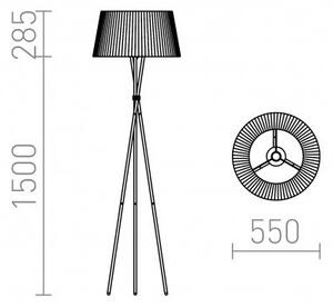 BOULOGNE stojanová černá 230V E27 28W - RED - DESIGN RENDL