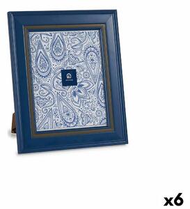 Gift Decor Rám na fotografie Sklo Modrý Plastické (6 kusů) (2 x 33 x 28 cm)