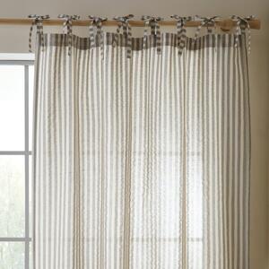 Šedý závěs 140x229 cm Zanzibar Woven Stripe – Pineapple Elephant