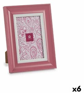 Gift Decor Rám na fotografie Sklo Růžový Plastické (6 kusů) (2 x 21 x 16 cm)
