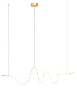 Redo Závěsné LED svítidlo IMPULS š: 1600mm, 34W Barva: Zlatá