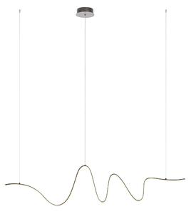 Redo Závěsné LED svítidlo IMPULS š: 1600mm, 34W Barva: Černá