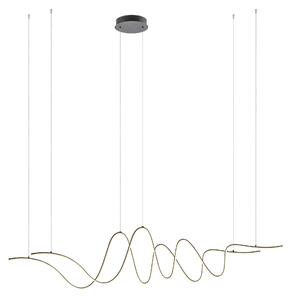 Redo Závěsné LED svítidlo IMPULS š: 1710mm, 68W Barva: Černá