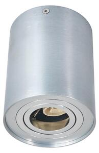 BERGE Podhledové bodové svítidlo OS100-SS výklopné - kruhové - stříbrná + patice GU10
