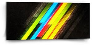 Sablio Obraz Pruhová abstrakce - 110x50 cm